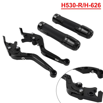 Set of 2 Black Extendable Brake Clutch Levers for Suzuki GSXS125 (2017–2023)