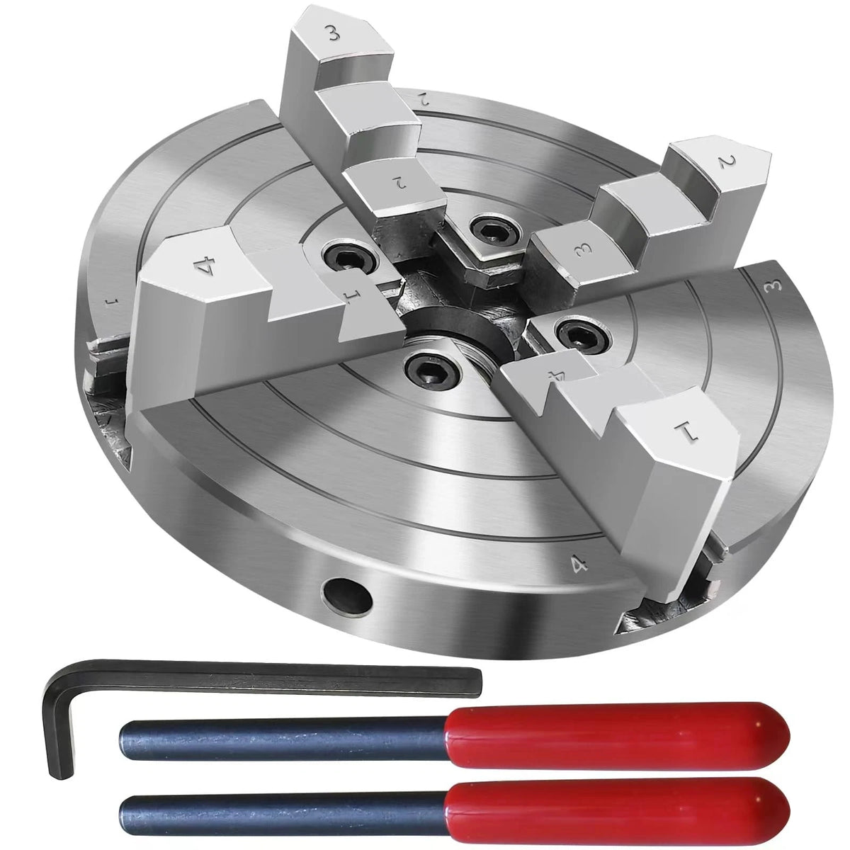 6 Inch Wood Lathe Chuck Set of 4 Jaws Self-Centering 1 x 8TPI L