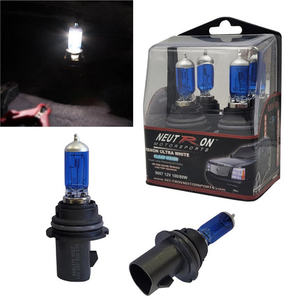 9007 HB5 100W Halogen Xenon Headlight Bulbs for Various Vehicles