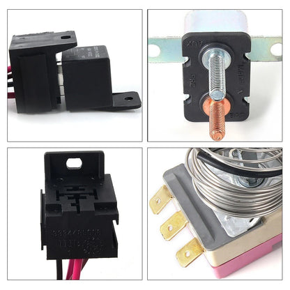 Adjustable 12V Electric Fan Cooling Control Relay Wiring Kit WH003
