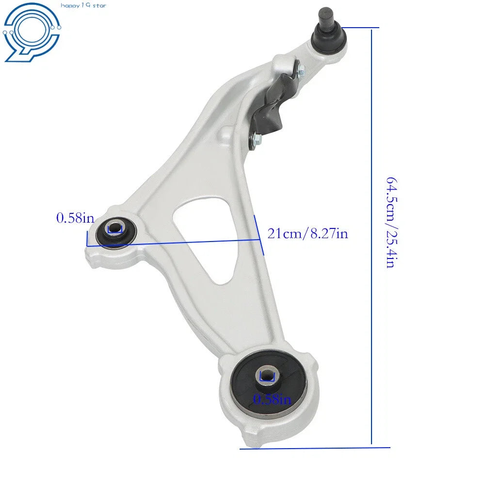 Set of 2 Front Lower Control Arms for Infiniti JX35 QX60 (2013–2019)