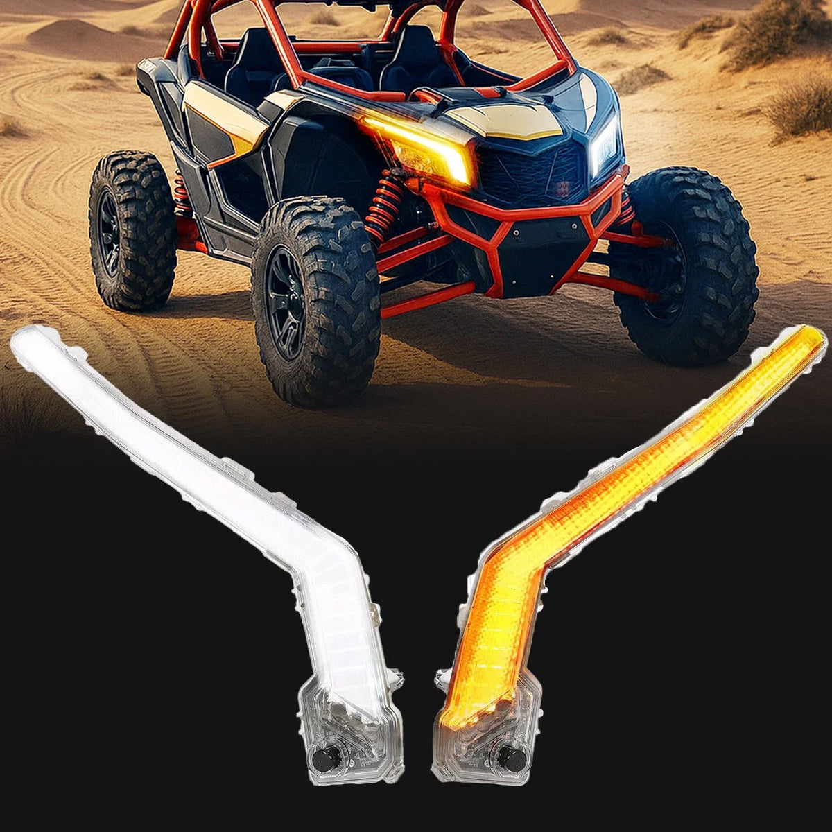 LED Turn Signal Light Chrome for Can Am Maverick X3 MAX R XDS/XRS Turbo (2017–2025)