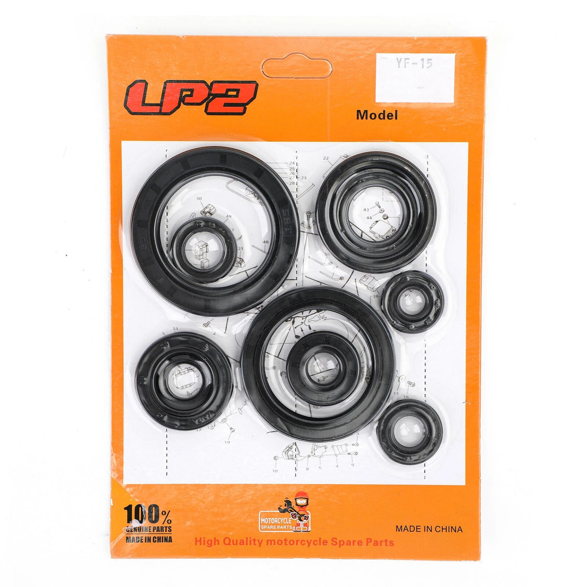 Set of 10 Engine Oil Seals for Honda CRF 450R (2002–2006) M564-A025