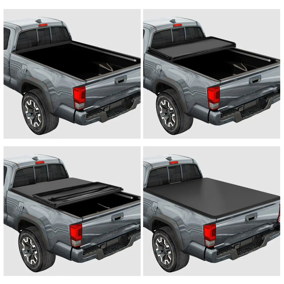 Aluminum Frame Vinyl Soft Tri-Fold Tonneau Cover for Ford Ranger (2019–2024)