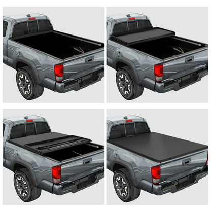 Aluminum Frame Vinyl Soft Tri-Fold Tonneau Cover for Ford Ranger (2019–2024)