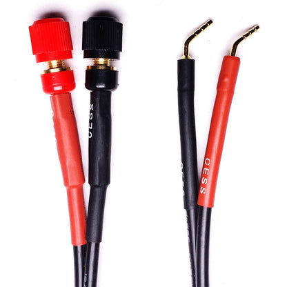 CNCESS CESS-087 Pin Screw Type Banana Plugs to Female 4mm Jack Red