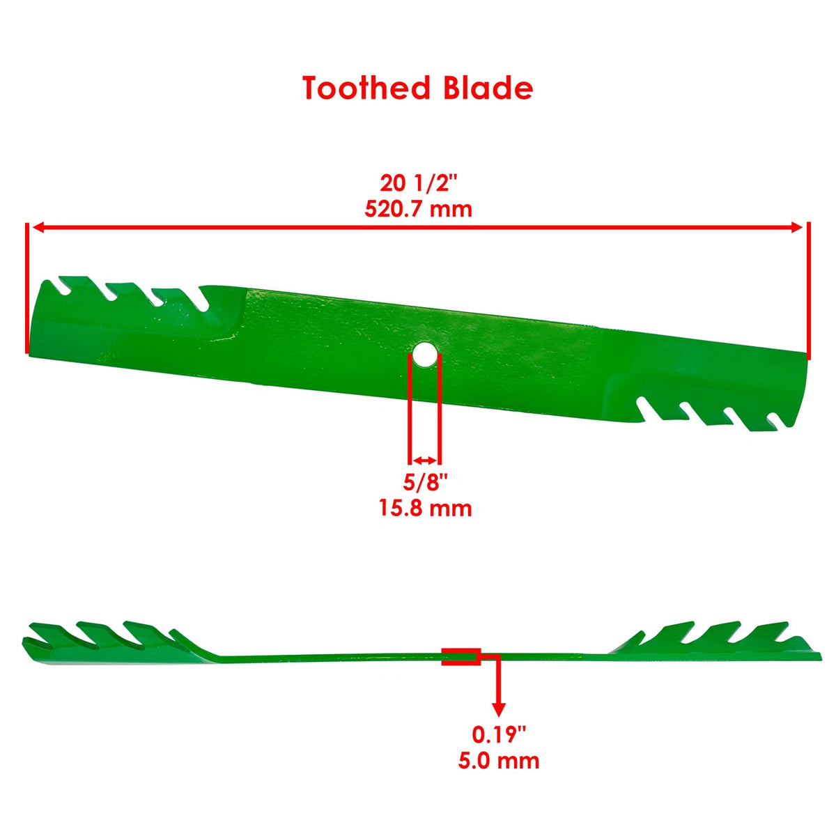 Set of 2 Gator Blades for Gravely 60" Deck (MB281 - MD)