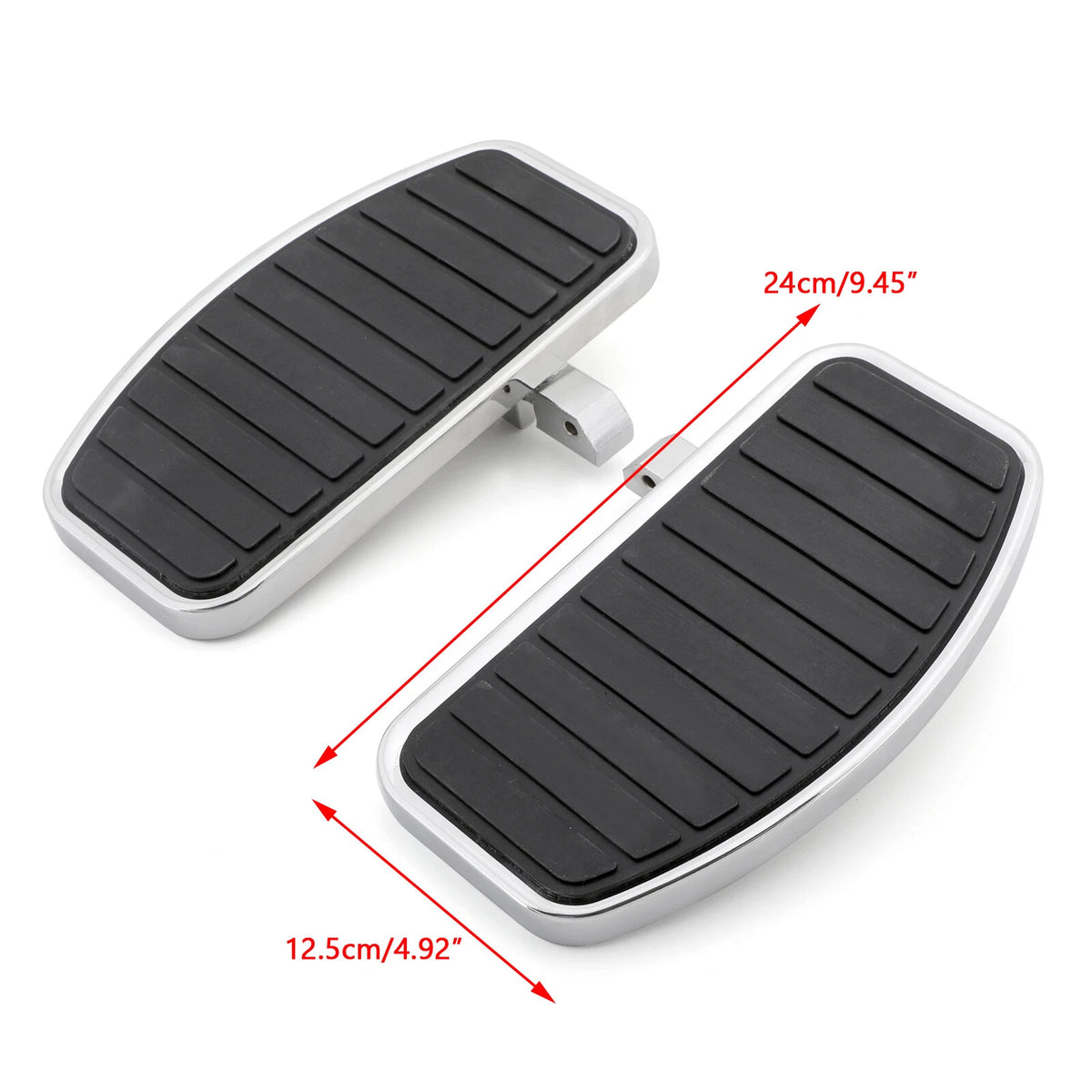Front Floorboard Footboard for Honda VTX 1800, 1300 & Yamaha V-STAR (FP-201-Black)