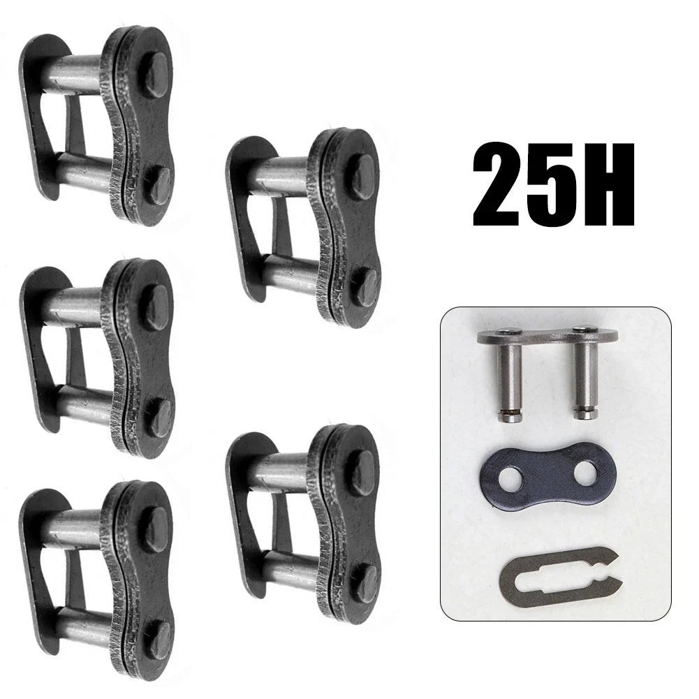Pack of 5 Metal 25H Chain Master Connecting Link for ATV Motocross Scooter