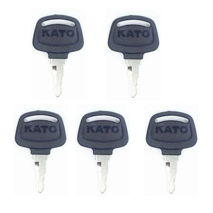 5pc Ignition Key Set for Kato Excavator & Heavy Equipment