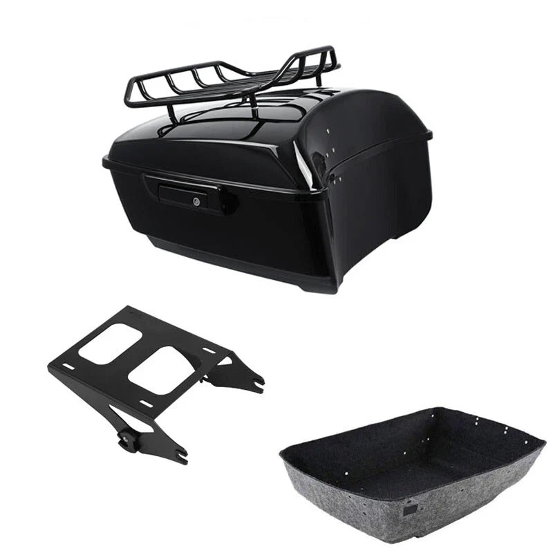 Trunk Luggage Rack Mount for Harley Touring Street Glide (2014–2026) Black