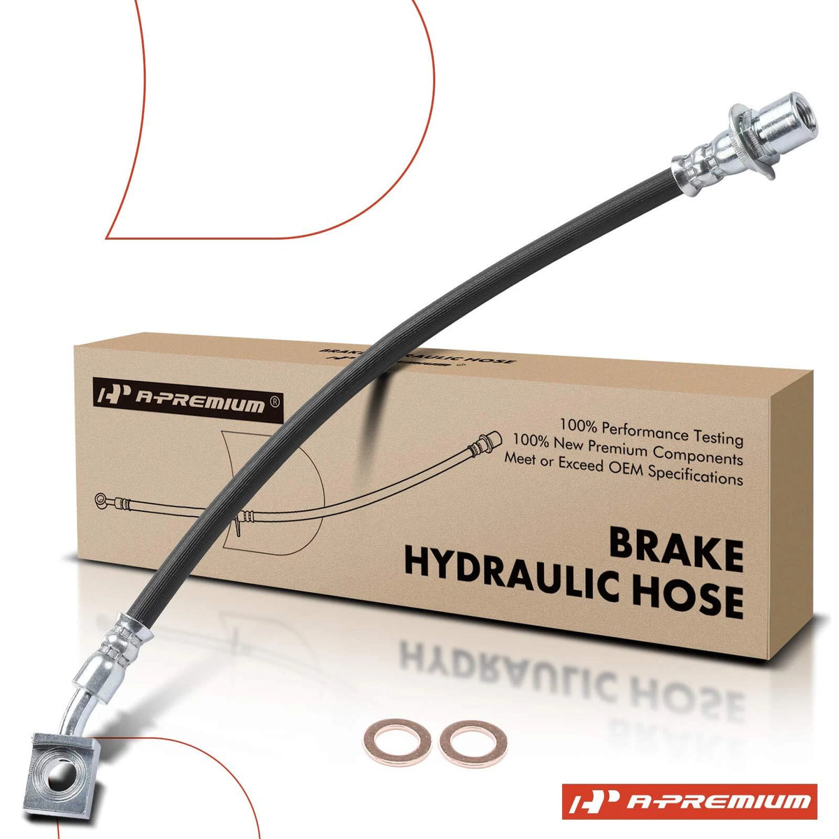 Rear Right Outer Brake Hydraulic Hose for Chevy Tahoe, GMC Yukon (2015–2018) 84183668, 2207355