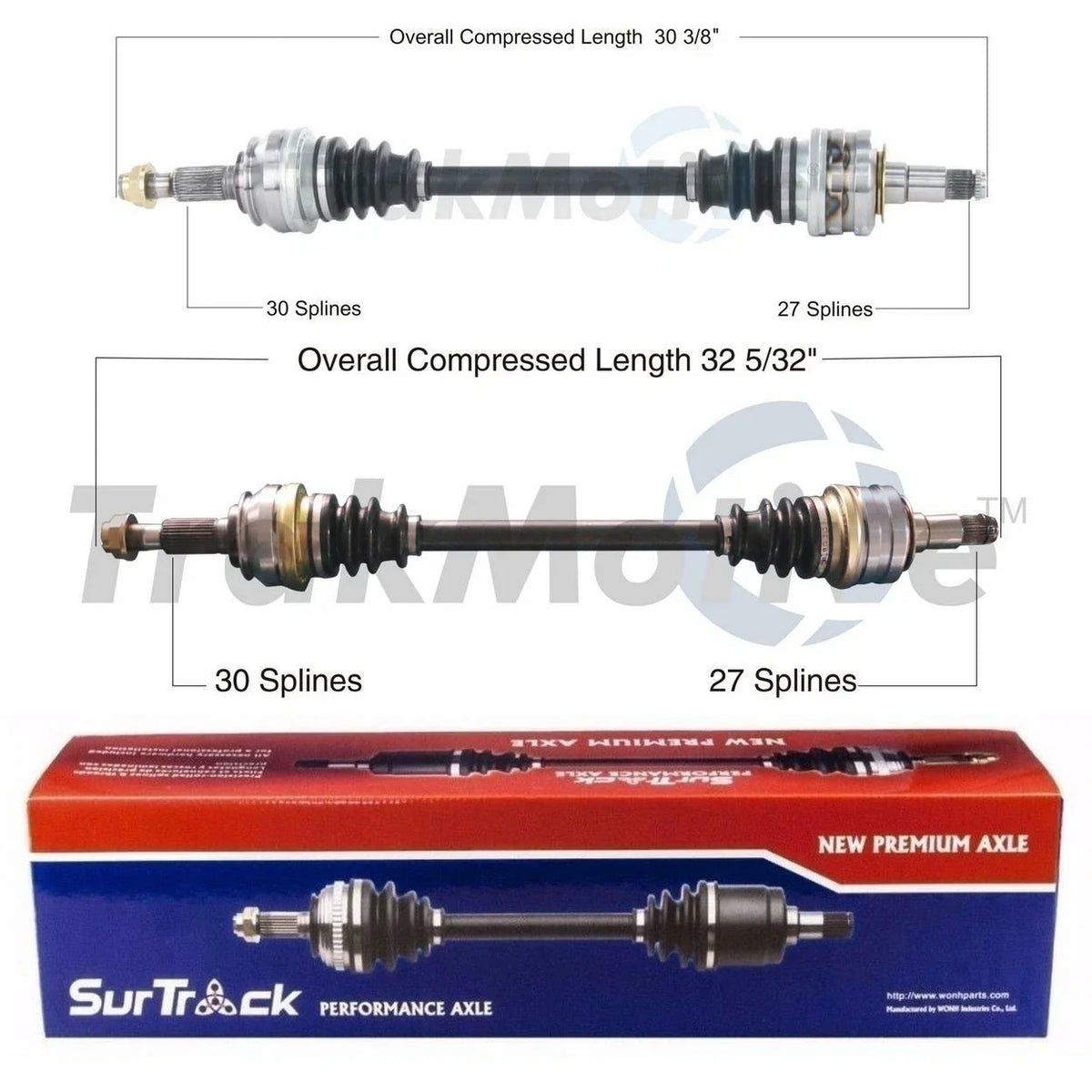 Surtrack Rear CV Axle Shaft Kit for Lexus GS300 (2006)