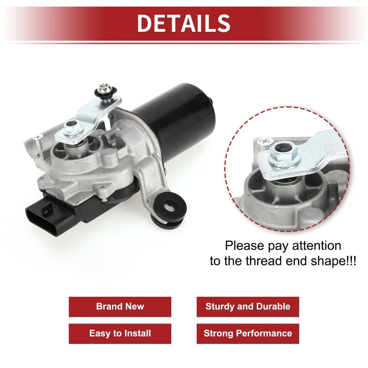 Front Windshield Wiper Motor for Pontiac G6, Chevrolet (2005–2008) No. 22711010