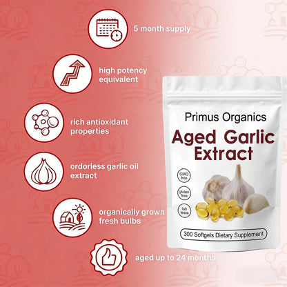 Aged Garlic Extract 300 Count for Health Supplements (Pack of 1)