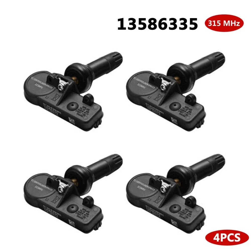 Set of 4 TPMS Tire Pressure Monitoring Sensors for Chevy Cruze (2011–2016)