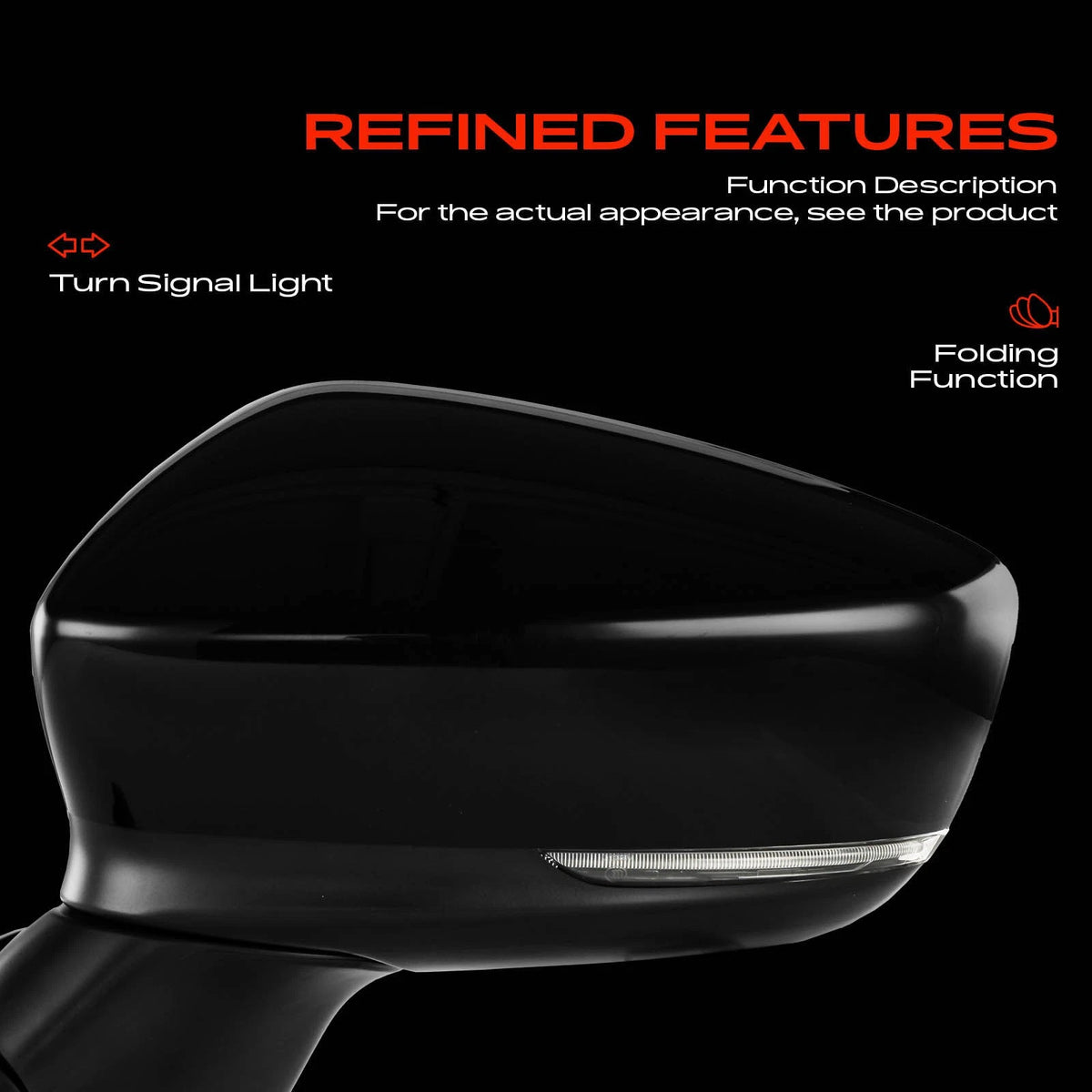 Driver Power Adjust Side Mirror for Mazda 3 (B63B69182A, B63B691N751, BABH69181A, MA1320184)