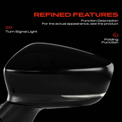 Driver Power Adjust Side Mirror for Mazda 3 (B63B69182A, B63B691N751, BABH69181A, MA1320184)