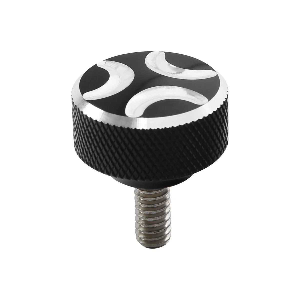Set of 4 Black 1/4-20" Thread Seat Bolts for Harley Touring Road King Glide (1997–2025)