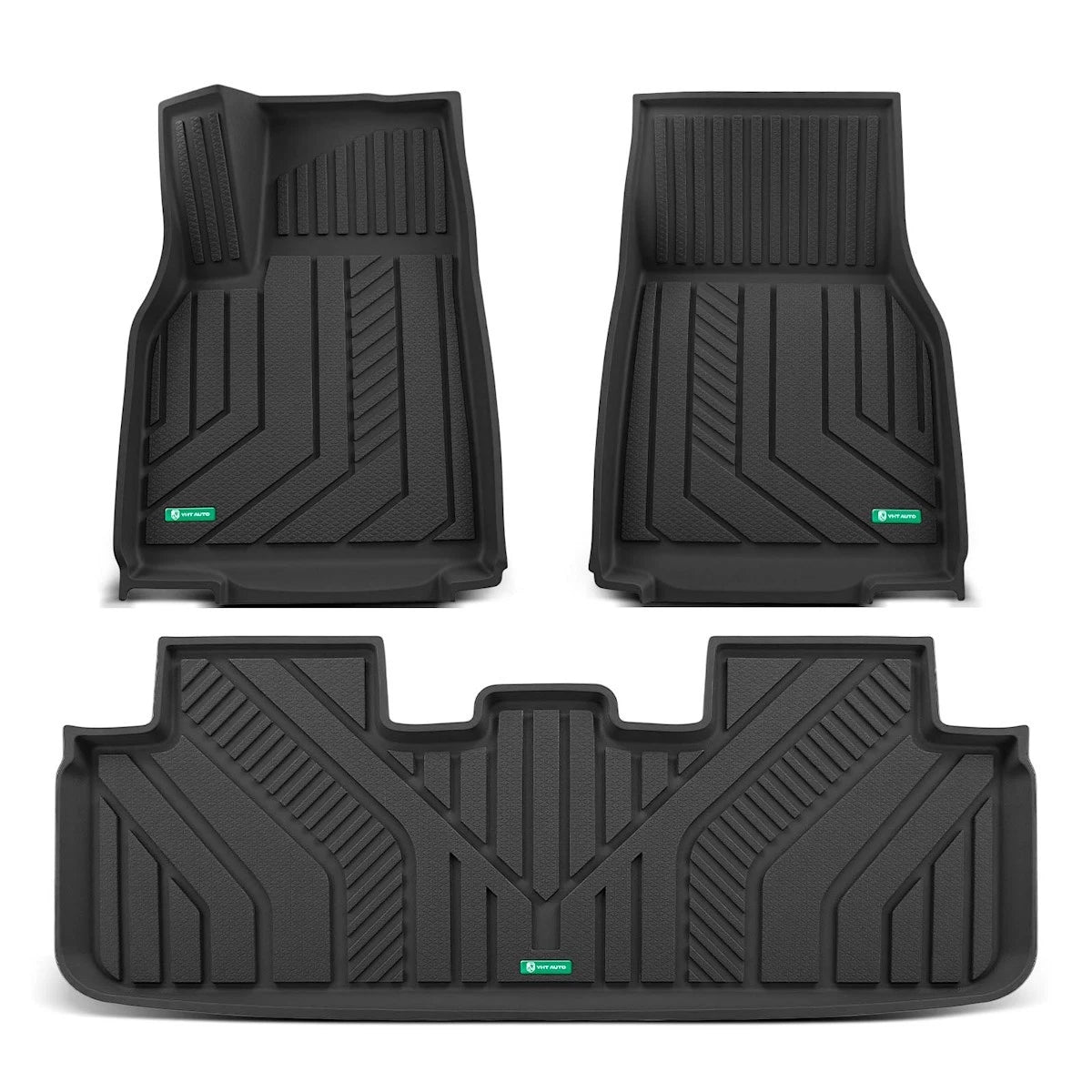 Set of 4 Floor Mats for Tesla Y (2025) 18108614, Front and Rear