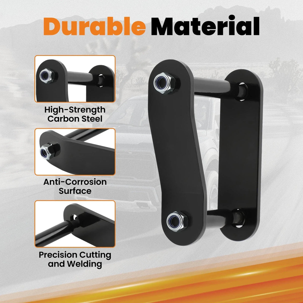 2" Rear Spring Shackles Leveling Lift Kit for Nissan Xterra (2005–2015)