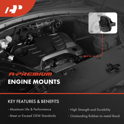 Front Right Engine Mount for Kia Spectra, Spectra5 (2004–2009) - 218102F560, A7144