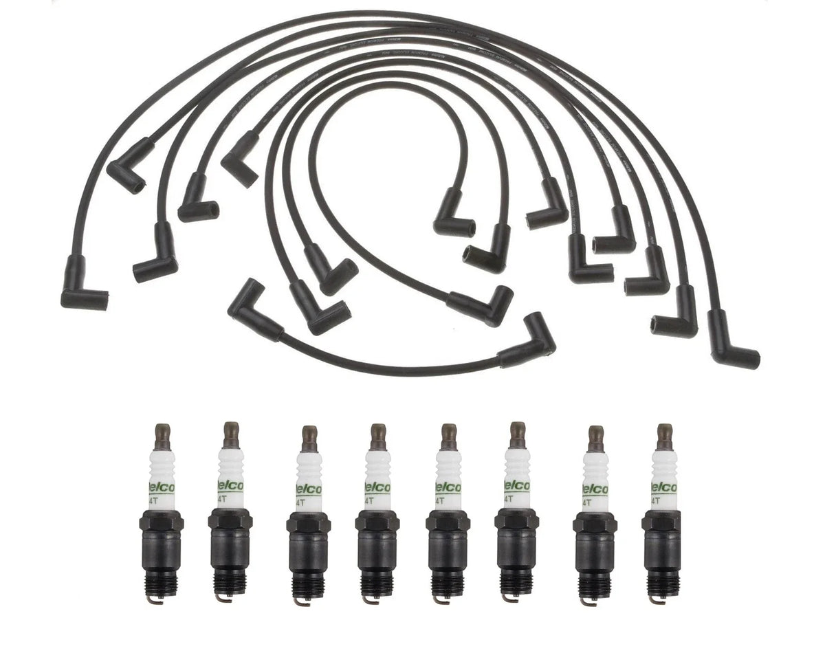 Ignition Wire Set & ACDelco Spark Plugs Kit for GMC Chevy 5.7 V8 (1996–2002)