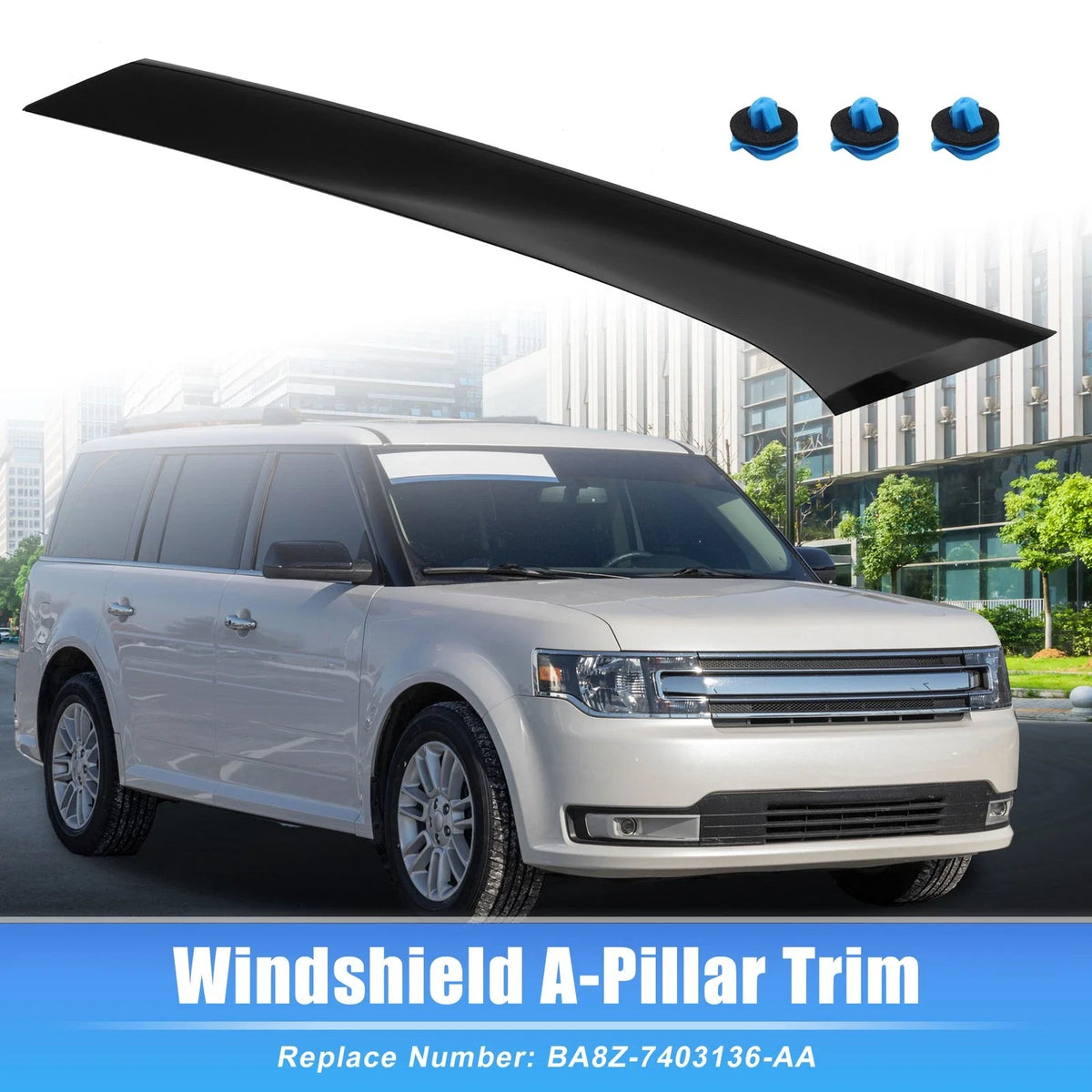 Right Windshield A-Pillar Trim Panel for Ford Flex (2009–2019) BA8Z-7403136-AA