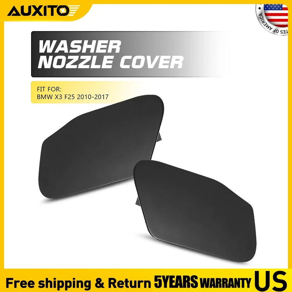 Headlight Washer Nozzle Cover Cap Pair for BMW X3 F25 (2010–2017)