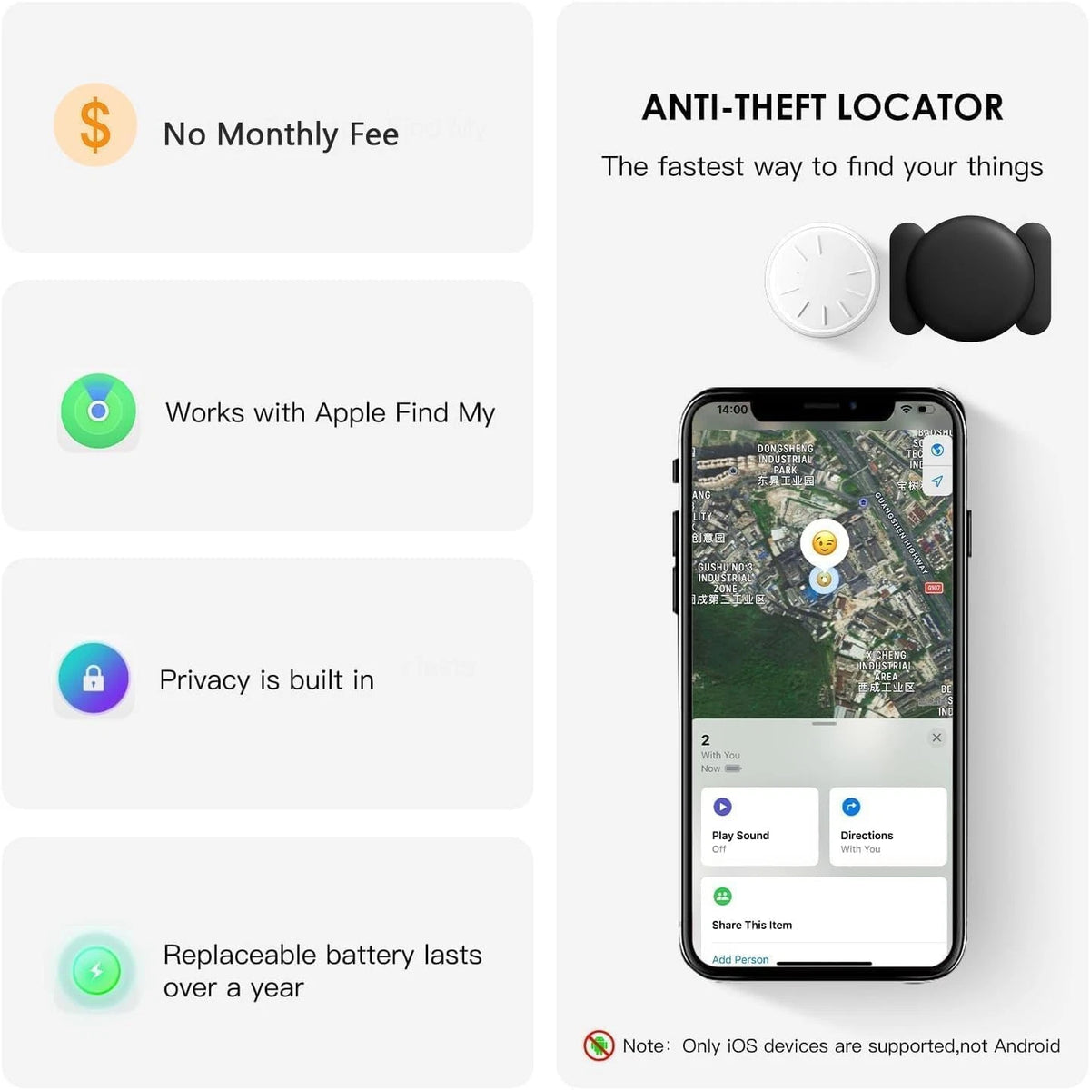 GPS Tracker for Vehicles (No Monthly Fee, Real Time)