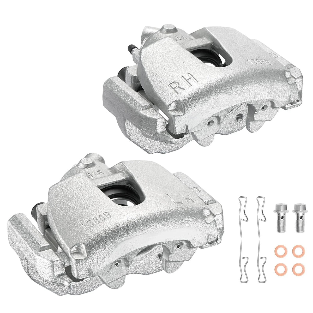 Front Disc Brake Calipers with Bracket for Mazda 3 Sport (2005–2007)