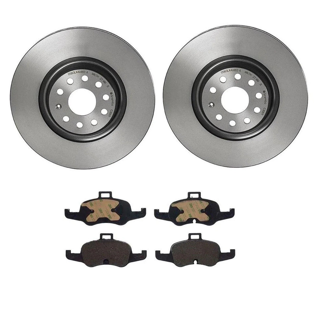 Brembo Front Brake Kit for Audi TTS Quattro (340mm, Ceramic Pads)