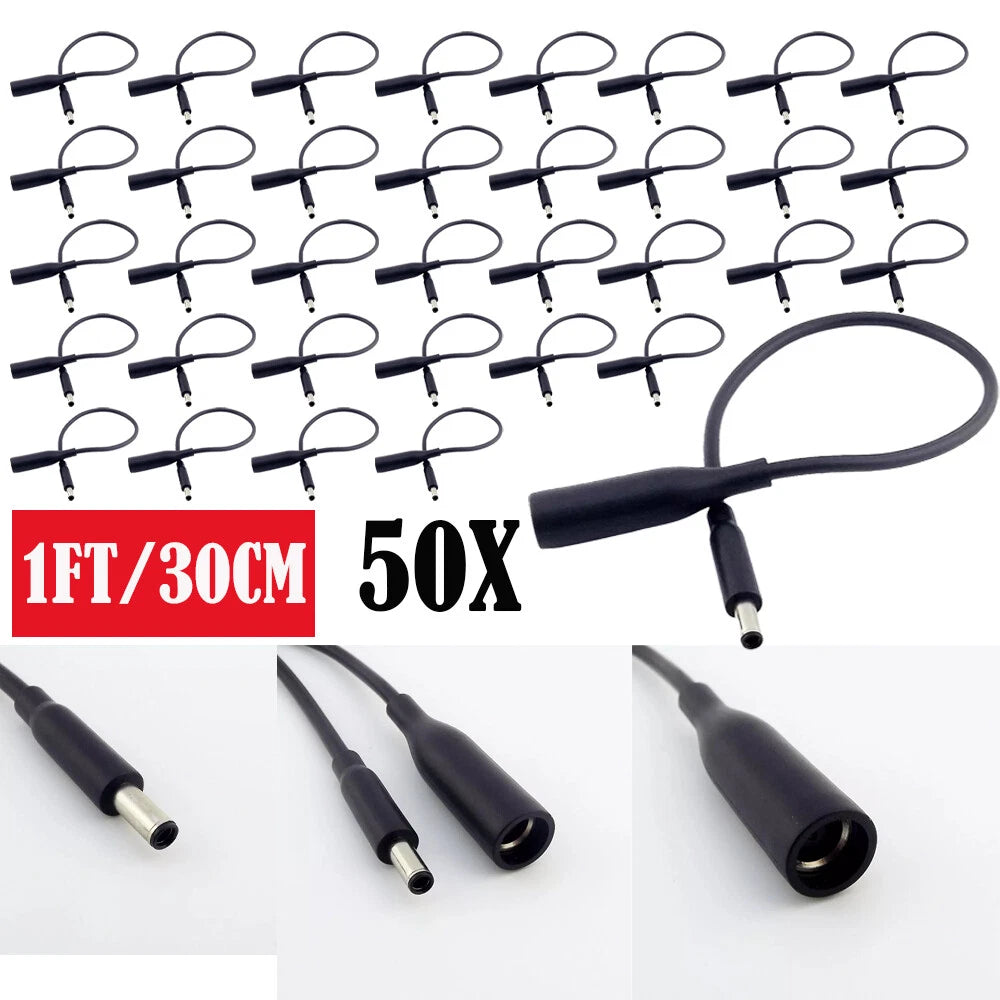 50PCS Power Charger Adapter Cable 7.4mm to 4.5mm for Dell