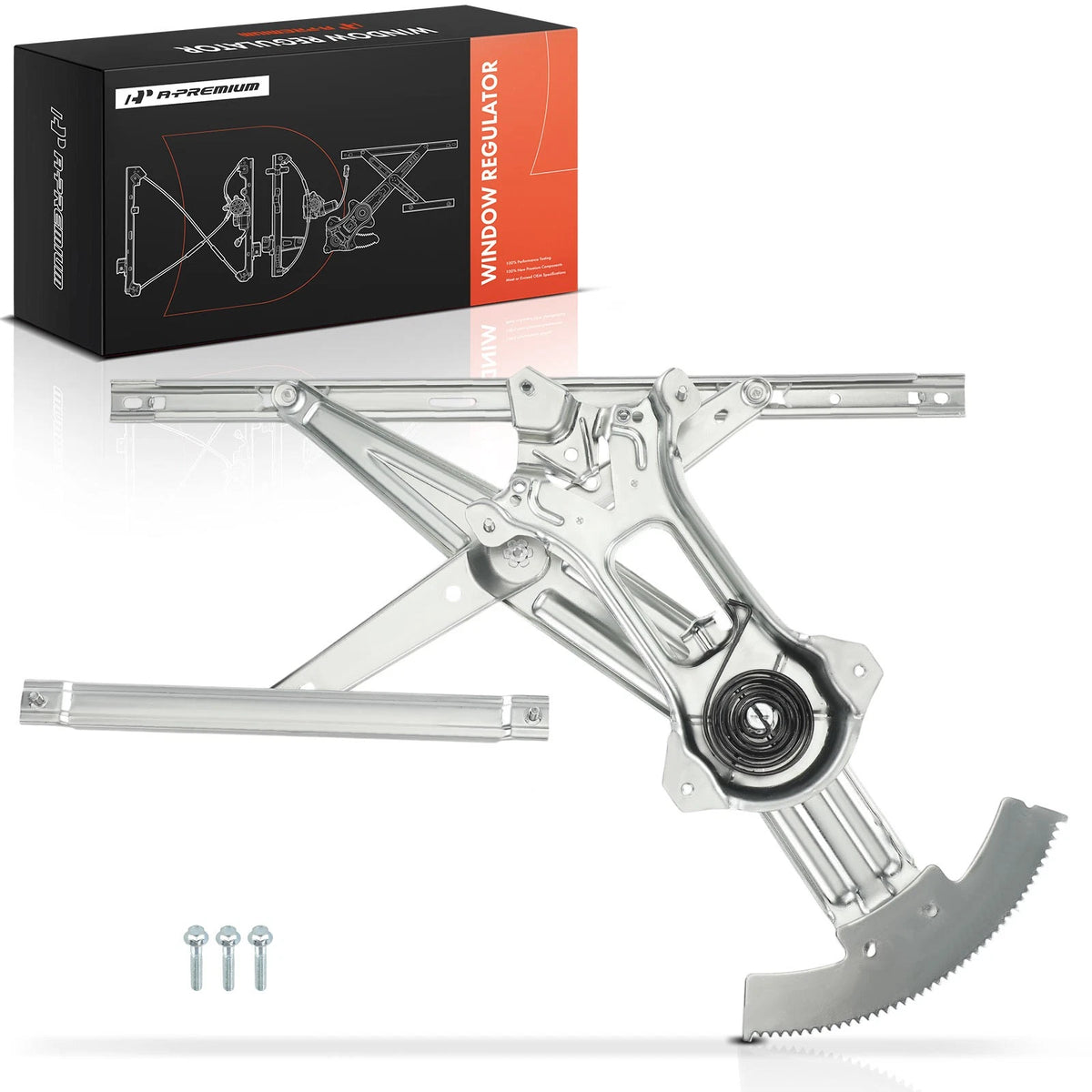 Front Left Power Window Regulator for Ford Mustang (1R3Z6323201AA, 3R3Z6323201AA, F6ZZ6323201BB, 740-126)