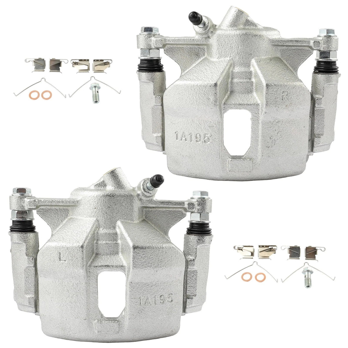 Set of 2 Front Brake Calipers for Geo Prizm, Toyota Corolla