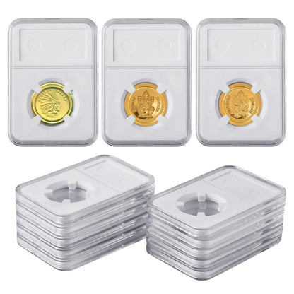 10-Pack 18mm Coin Slab Display Holder for Seated Coins