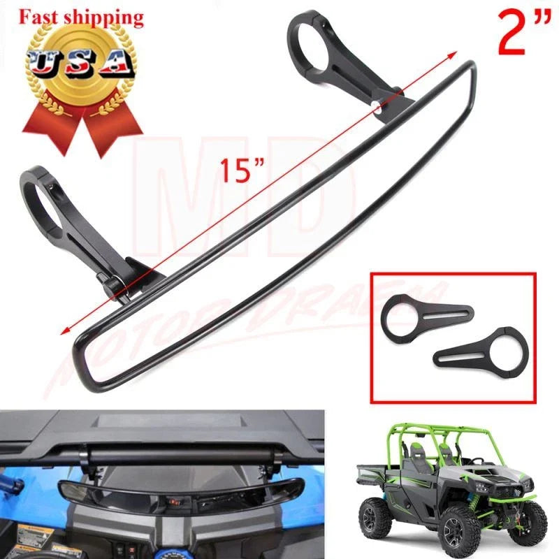 2" Rear View UTV Mirrors for Polaris RZR 900 (2015–2018) & Can-Am Commander 1000/800