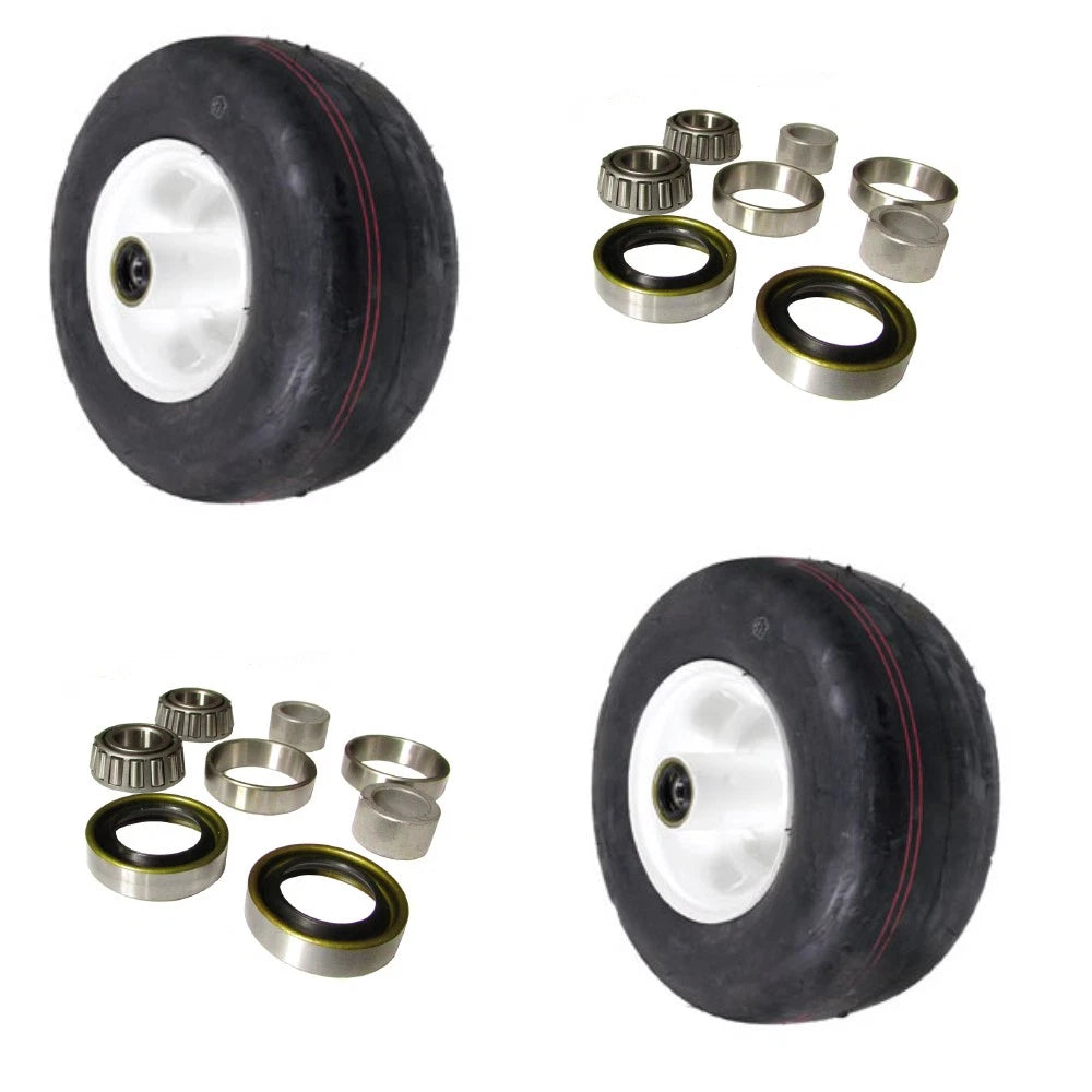 2X 13x6.5x6 Front Solid Puncture Proof No Flat Tires for Exm