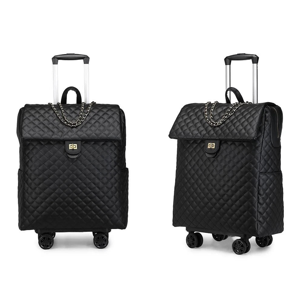 Leather Suitcase for Travel Trolley Case (No Part Numbers)