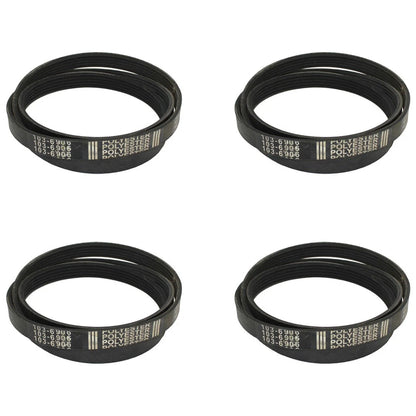 4X OEM Spec Ribbed Pump Drive Belt for Exmark Lazer Z (Fits 103-6906)