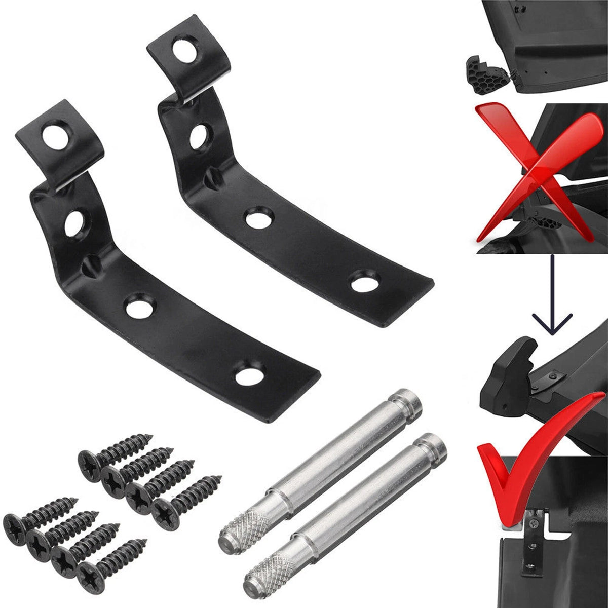 Glove Box Repair Kit for Audi A4 S4 RS4 (2001–2008) 8E2857131 8E2857035 8E0880802