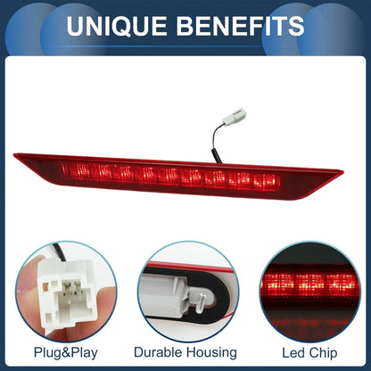 LED Third Brake Light for Nissan X-Trail T31 (2008–2013) Red Housing