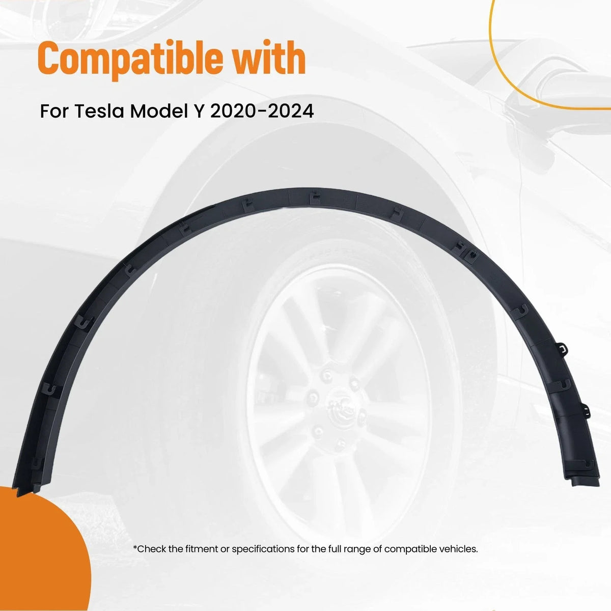 Fender Flare Molding for Tesla Model Y (2020–2024) Rear Right ABS