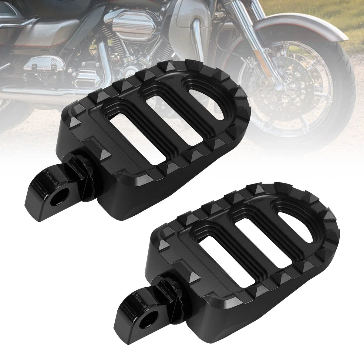 Front Footrests Foot Pegs for Harley Dyna Sportster 883 Electra Glide