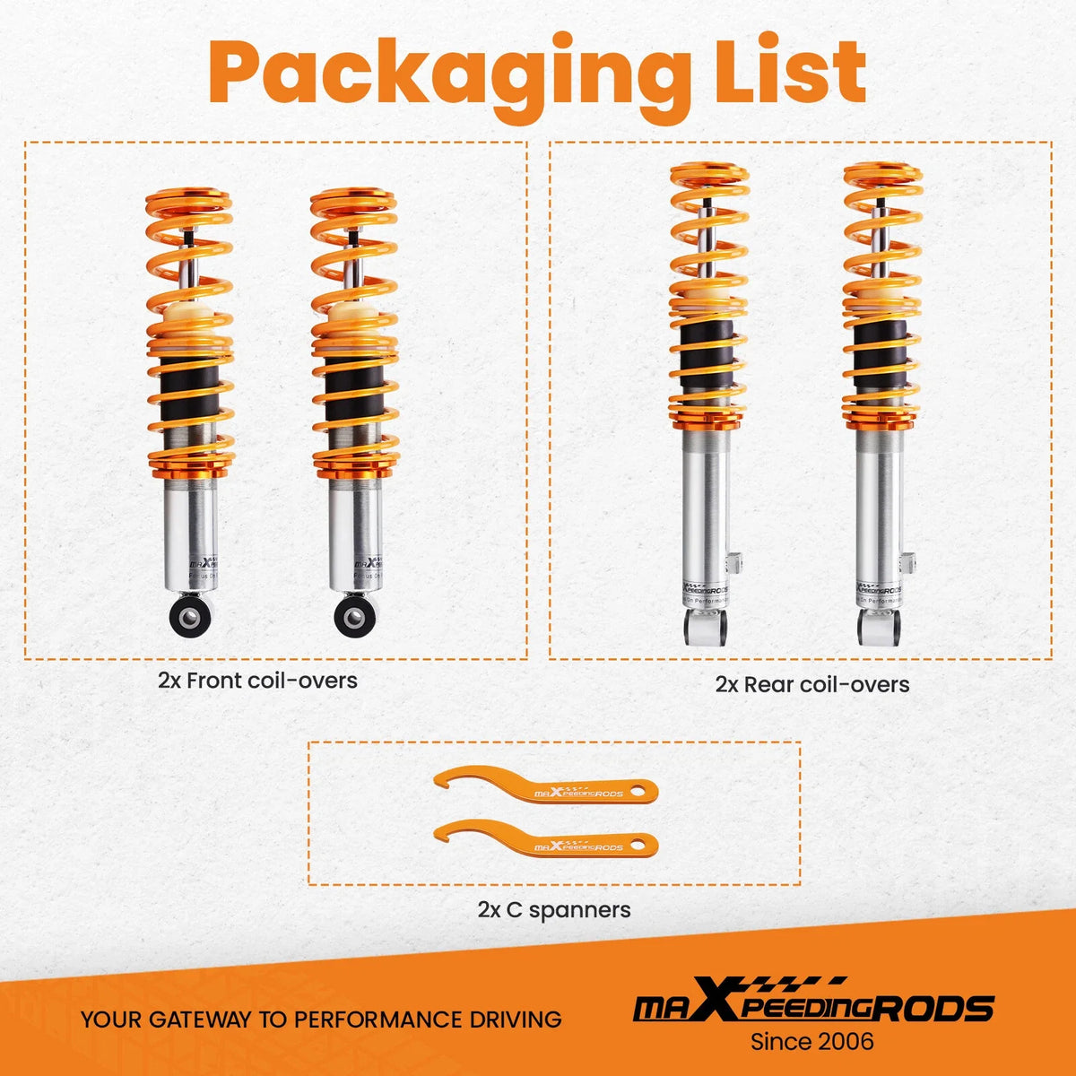 Coilovers for Mazda Miata MK1 NA 1.6L 1.8L (1990–1997) Height Adjustable
