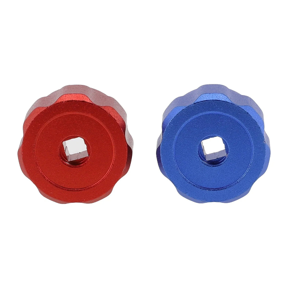 Round Wheel Handle for Faucet and Gauge Installation (Reliable Red & Blue)