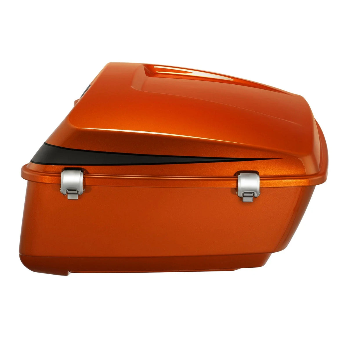 King Trunk for Harley Street Glide (2014–2025) Scorched Orange/Black Denim