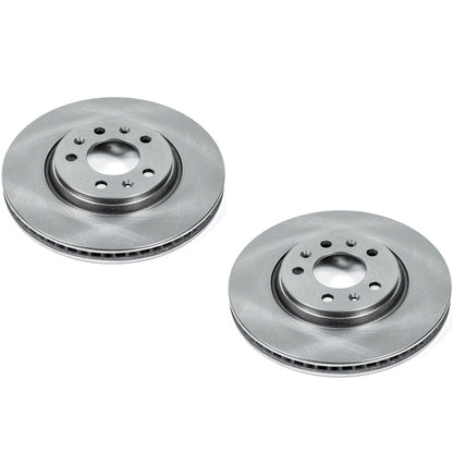 Set of 2 Powerstop Brake Discs Front for Saturn Sky Solstice (2006–2010)