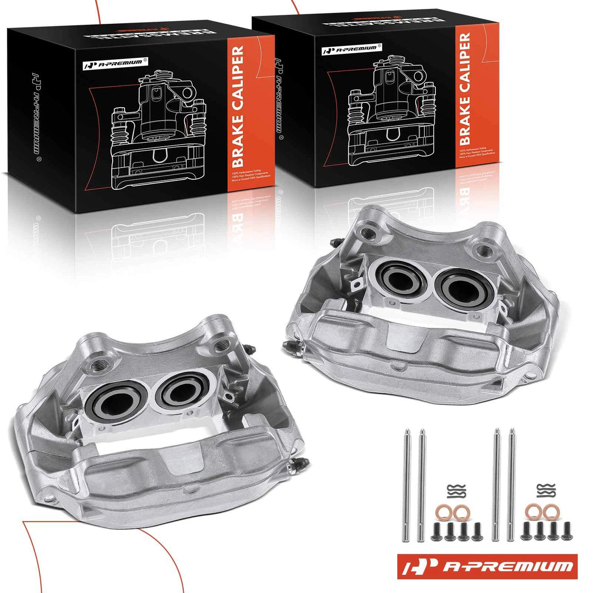 A-Premium Pair Front Brake Calipers for Nissan 350Z Infiniti G35 (2003–2009) 41011CD000, 41011CD00D, 44011CD00A