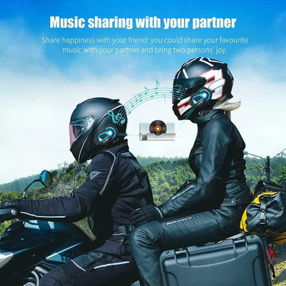 T-Max Pro Bluetooth 5.0 Helmet Intercom for Motorcycle (1200m, 6 Riders)